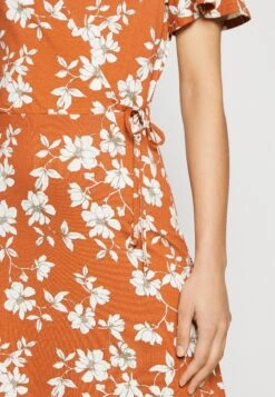 Anna Field Jerseyjurk - Brown/White -Anna Field Boutique 009b8eae5df4448fb1ddec3632fbf630