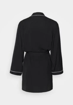 Anna Field Amanda Satin Dressing Gown - Badjas - Black -Anna Field Boutique 02d6ba585165492c8f07ab44f0a3d177