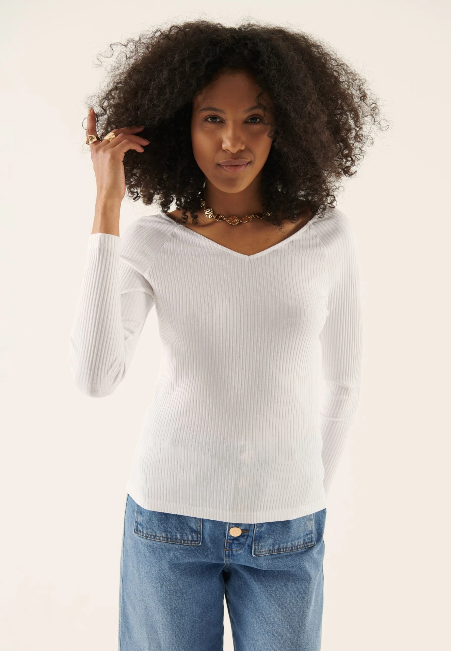 Anna Field 2-Pack - Longsleeve - Black/White 4 Anna Field 2-Pack - Longsleeve - Black/White - Afbeelding 2