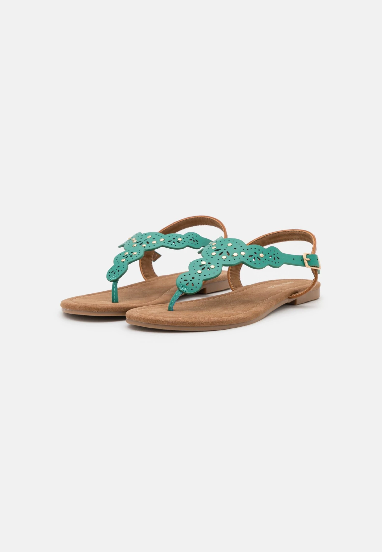 Anna Field Teensandalen - Turquoise 5 Anna Field Teensandalen - Turquoise - Afbeelding 3