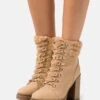 Anna Field Leather - Veterboots - Beige -Anna Field Boutique 15dddc56386e4f3282bc12dfa9e3f33d