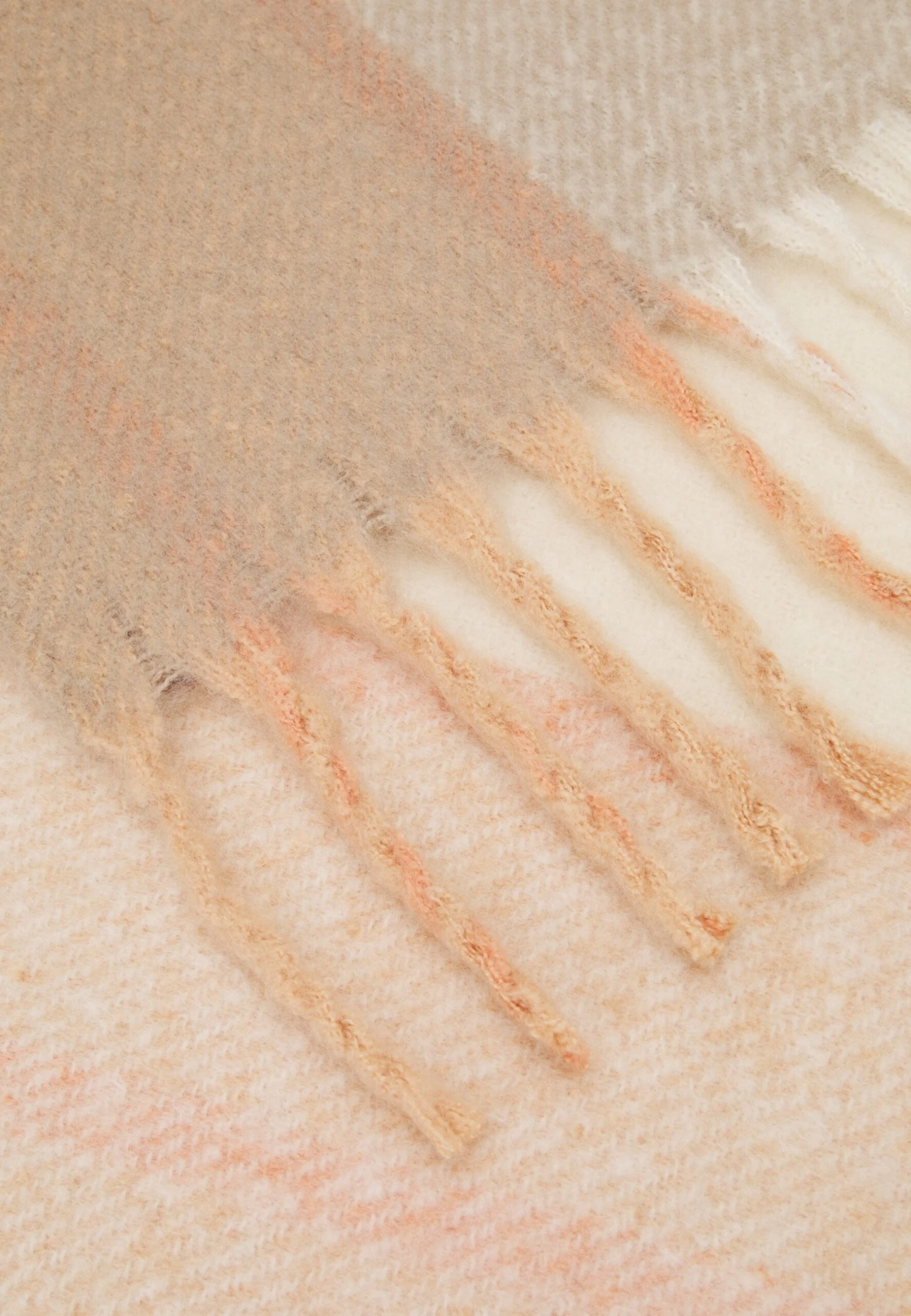 Anna Field Sjaal - Orange/Beige/Grey 5 Anna Field Sjaal - Orange/Beige/Grey - Afbeelding 3