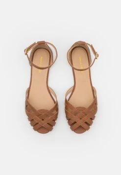 Leather- Peeptoe Ballerina'S - Cognac -Anna Field Boutique 1c527981d381463b884b90309e377462