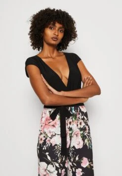 Anna Field Jumpsuit - Black/Multi-Coloured -Anna Field Boutique 2a4e3e918d1d451a8ee295a8f0997b31