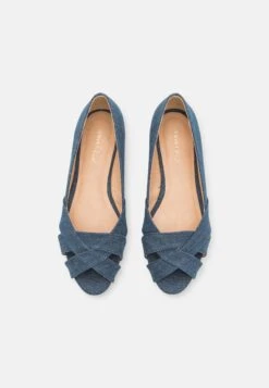 Anna Field Peeptoe Ballerina'S - Blue -Anna Field Boutique 2c8f54d61c504bbc8106d38c99bb38ba