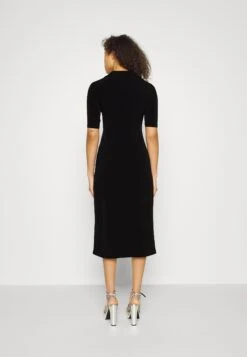Center Front Knot Low Midi Dress - Jurk - Black 10 Center Front Knot Low Midi Dress - Jurk - Black -Anna Field Boutique 35367c25b3b64620b2ecd27a71387530