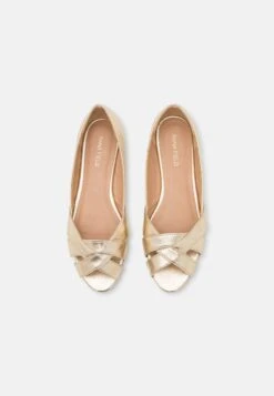 Anna Field Peeptoe Ballerina'S - Gold 13 Anna Field Peeptoe Ballerina'S - Gold -Anna Field Boutique 3a1b6276b6304eafbc6446001a4e73ff