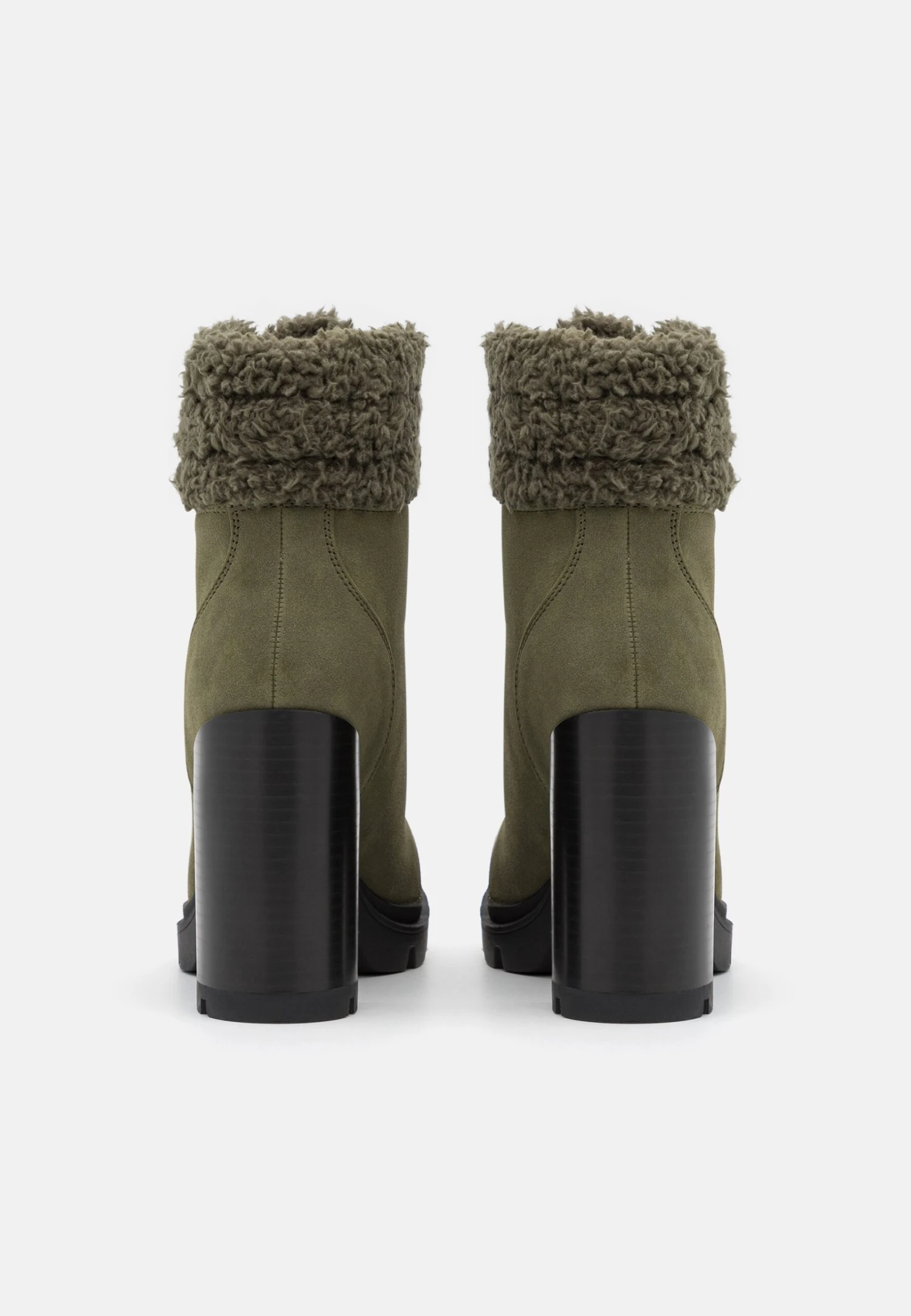 Anna Field Leather - Veterboots - Khaki 6 Anna Field Leather - Veterboots - Khaki - Afbeelding 4