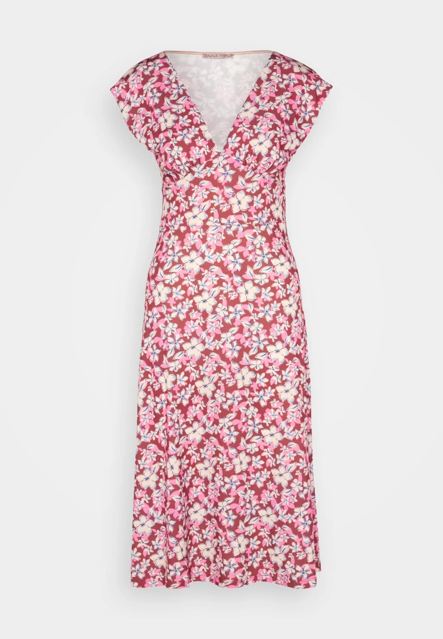 Anna Field Jerseyjurk - Brown/Beige/Pink 7 Anna Field Jerseyjurk - Brown/Beige/Pink - Afbeelding 5