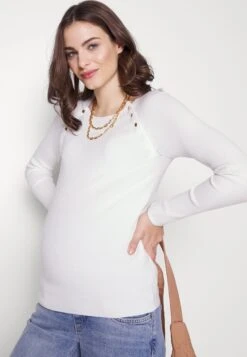 Nursing - Button Opening - Trui - White 12 Nursing - Button Opening - Trui - White -Anna Field Boutique 4b78fcc94aeb475a964819c45a823428