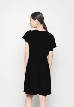 Frilled Cap Sleeves Flared Dress - Jerseyjurk - Black 9 Frilled Cap Sleeves Flared Dress - Jerseyjurk - Black -Anna Field Boutique 4b96f6529d9b457490297914ae0f9da3