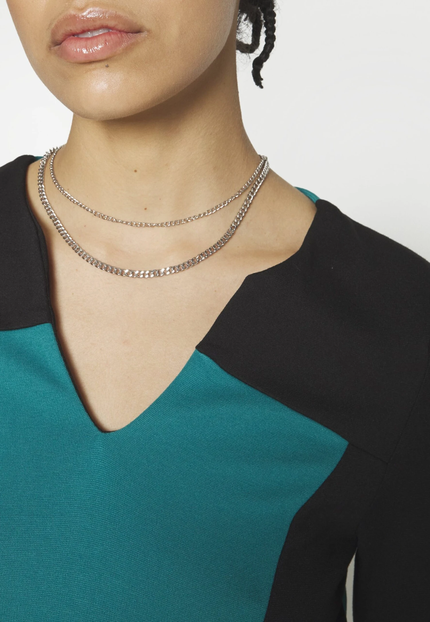 Anna Field Jerseyjurk - Black/Dark Green 9 Anna Field Jerseyjurk - Black/Dark Green - Afbeelding 7