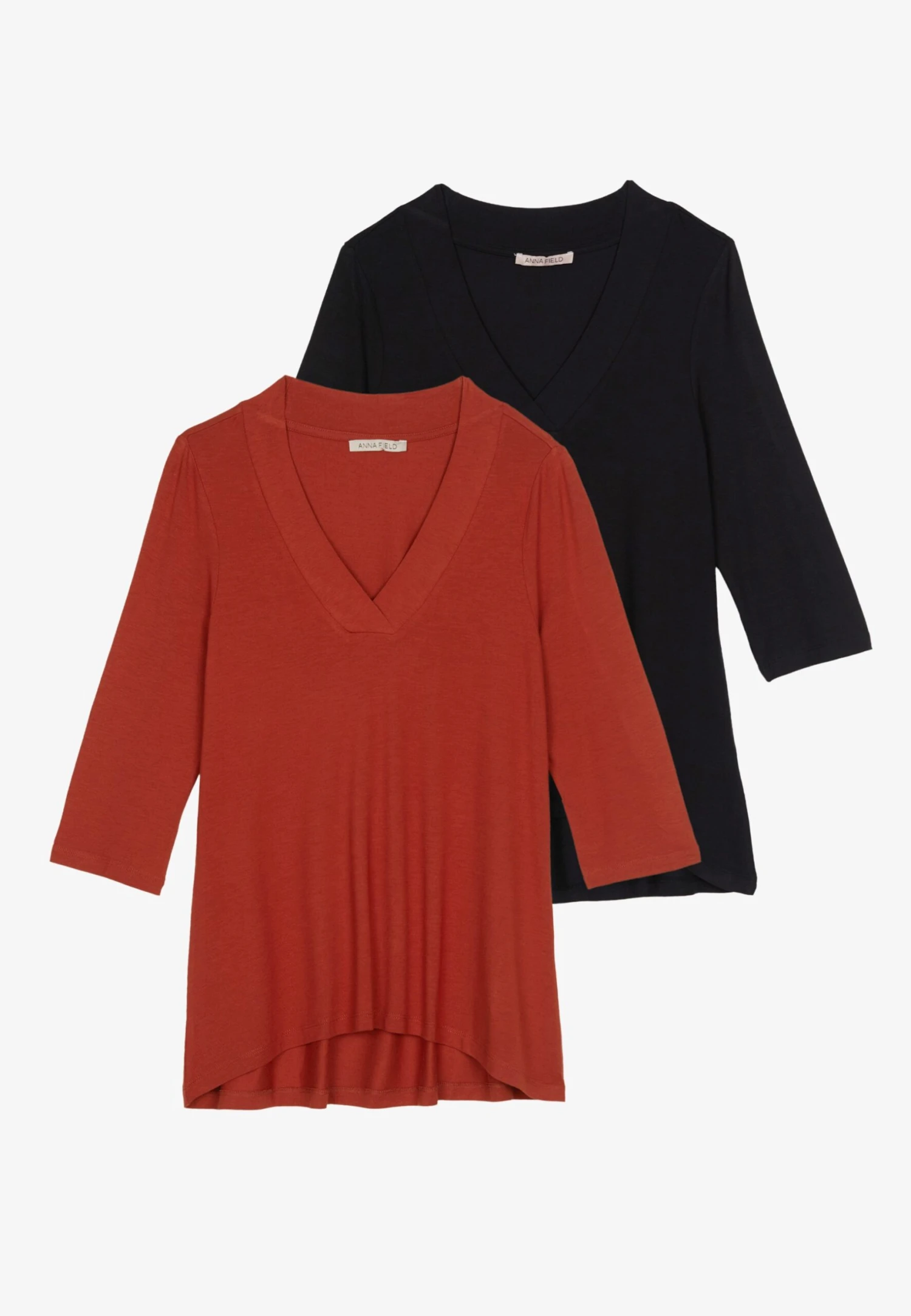 Anna Field 2 Pack - Longsleeve - Red/Black 4 Anna Field 2 Pack - Longsleeve - Red/Black - Afbeelding 2