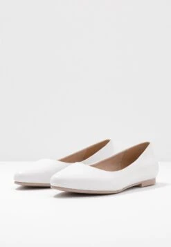 Anna Field Leather - Ballerina'S - White -Anna Field Boutique 5fa0643b433d408caa3b4cbb92838547