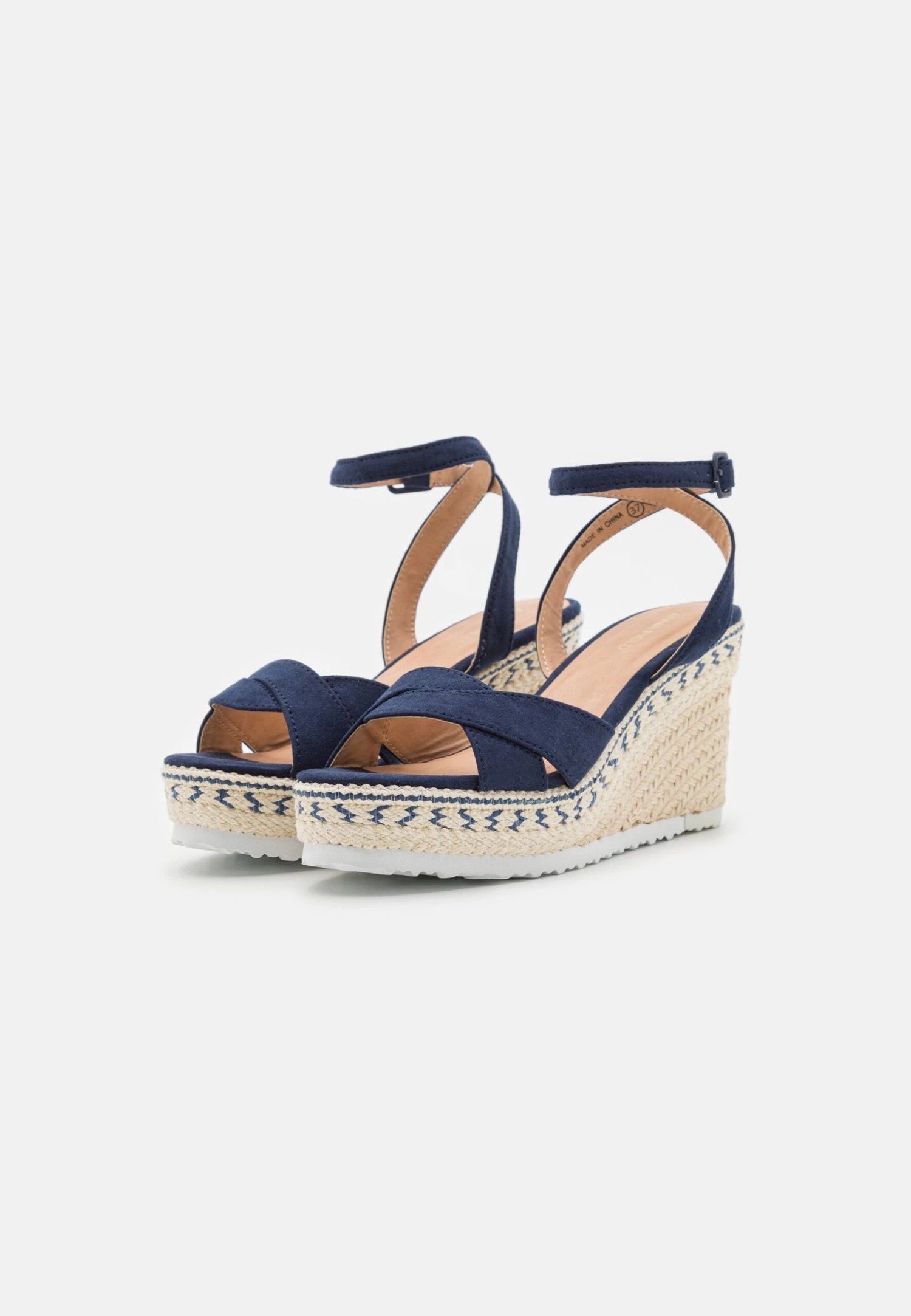 Anna Field Sandalen Met Sleehak - Dark Blue 5 Anna Field Sandalen Met Sleehak - Dark Blue - Afbeelding 3