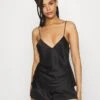 Anna Field Simple Satin Short Set - Pyjama - Black -Anna Field Boutique 6460a497a7a441bfa04ca6af7563b268