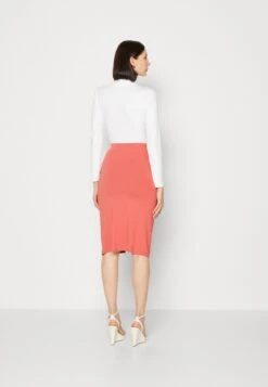 Anna Field Front Knot Midi Skirt - Kokerrok - Red -Anna Field Boutique 65a0c23f9db145ba8c29d375f6848ed0