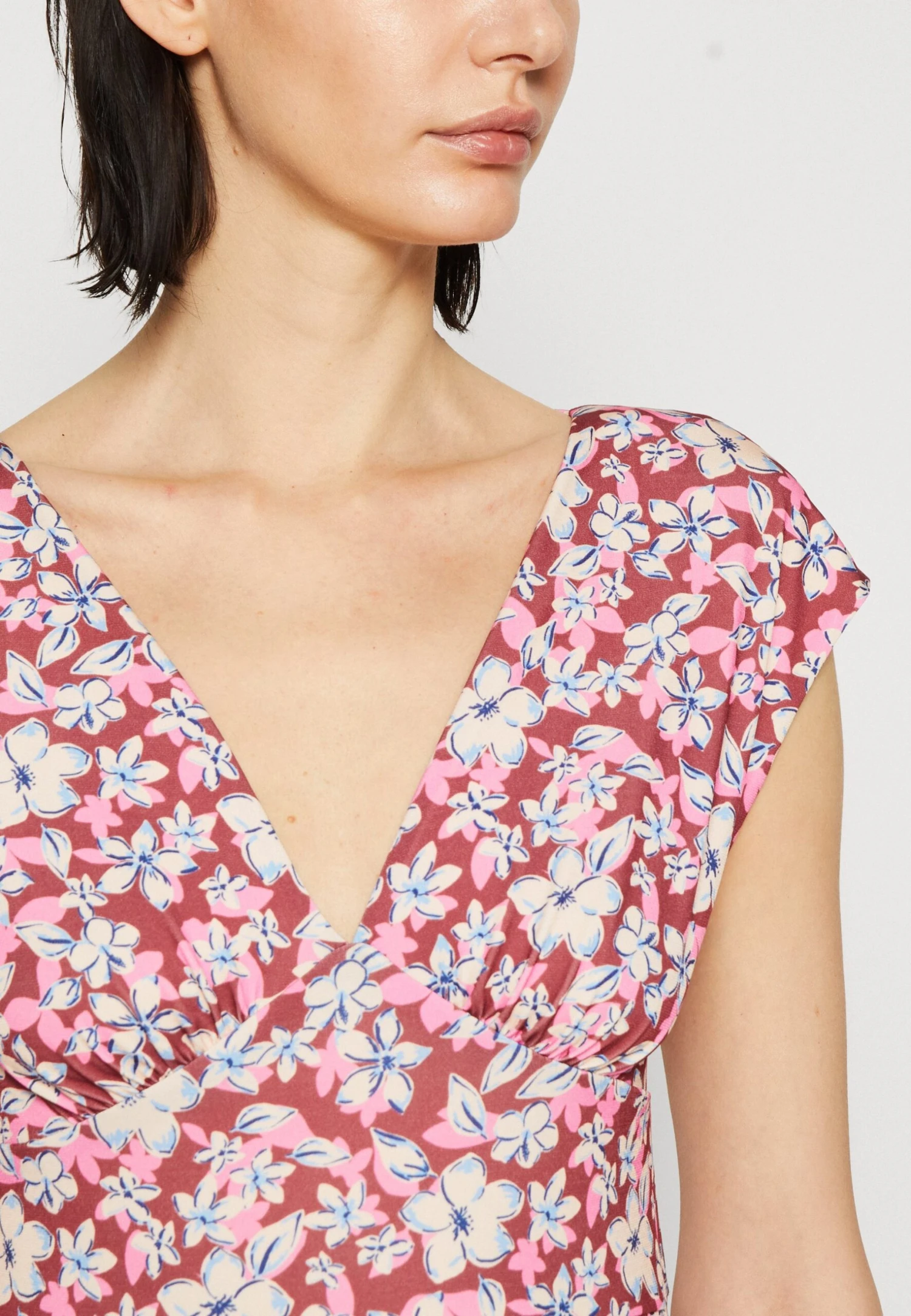 Anna Field Jerseyjurk - Brown/Beige/Pink 8 Anna Field Jerseyjurk - Brown/Beige/Pink - Afbeelding 6