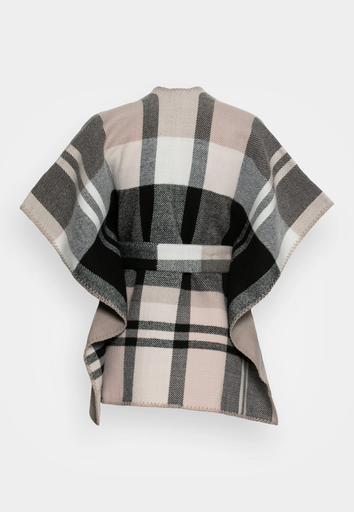 Anna Field Poncho - Black/White 4 Anna Field Poncho - Black/White - Afbeelding 2