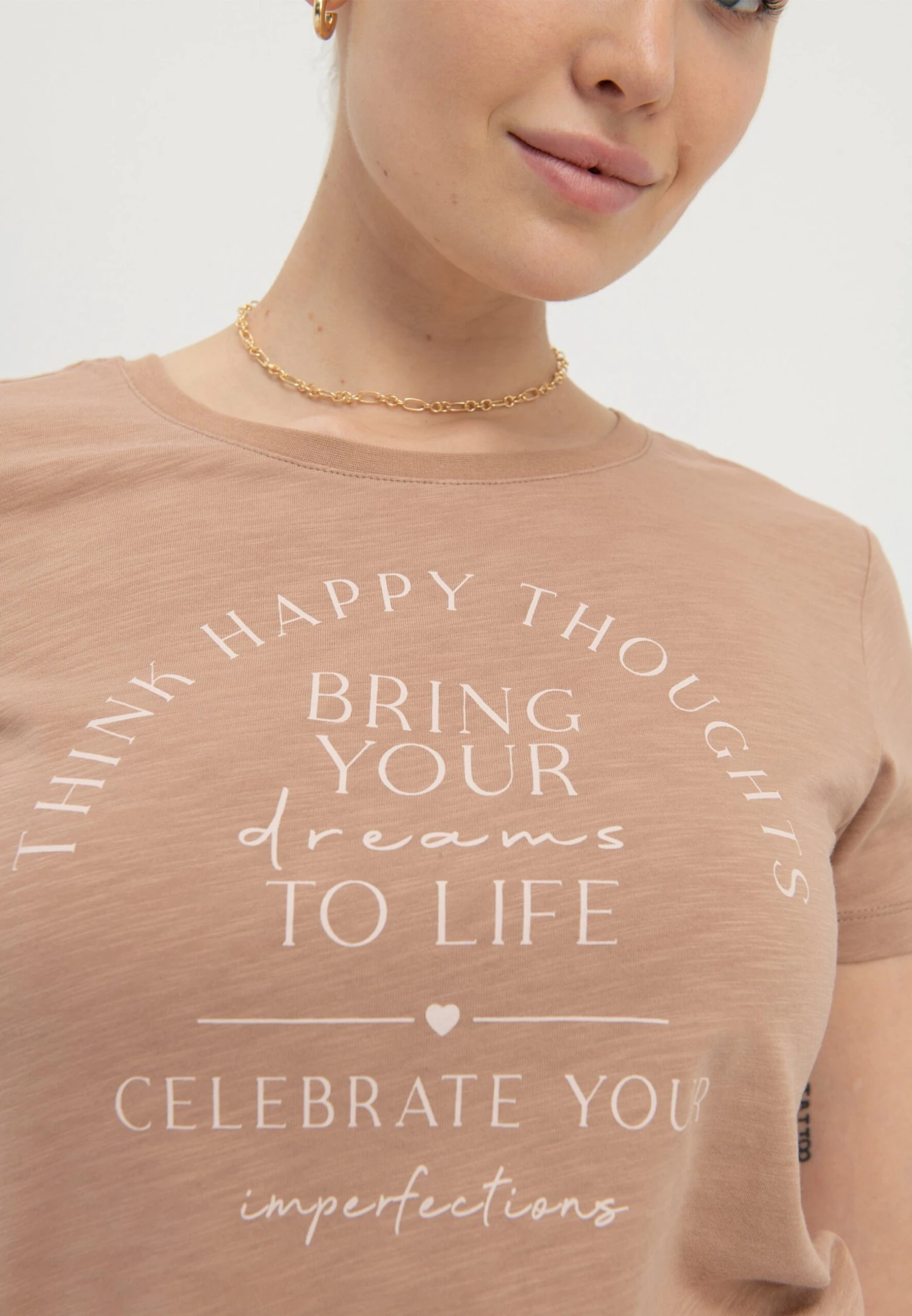 Anna Field Bring Your Dreams To Life - T-Shirt Print - Brown 8 Anna Field Bring Your Dreams To Life - T-Shirt Print - Brown - Afbeelding 6