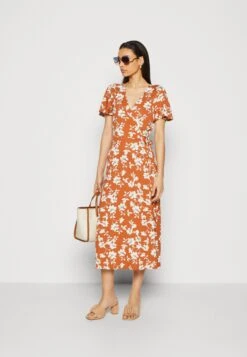 Anna Field Jerseyjurk - Brown/White -Anna Field Boutique 8606b1dfcf4b400cadd48bc2ece2be4f