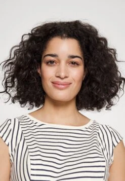 Maternity Baby Doll Nursing Tee- T-Shirt Print -Dark Blue/Off-White -Anna Field Boutique 8c3abe7c8c1f46f5a45d96808f456c74