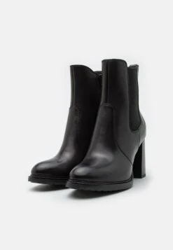 Leather- Enkellaarsjes Met Hoge Hak - Black -Anna Field Boutique 905be349a0424c6ebaa958778d635f40