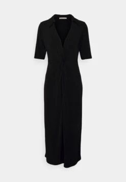 Center Front Knot Low Midi Dress - Jurk - Black 12 Center Front Knot Low Midi Dress - Jurk - Black -Anna Field Boutique 9684c8582a79449990c47c4f1845a762