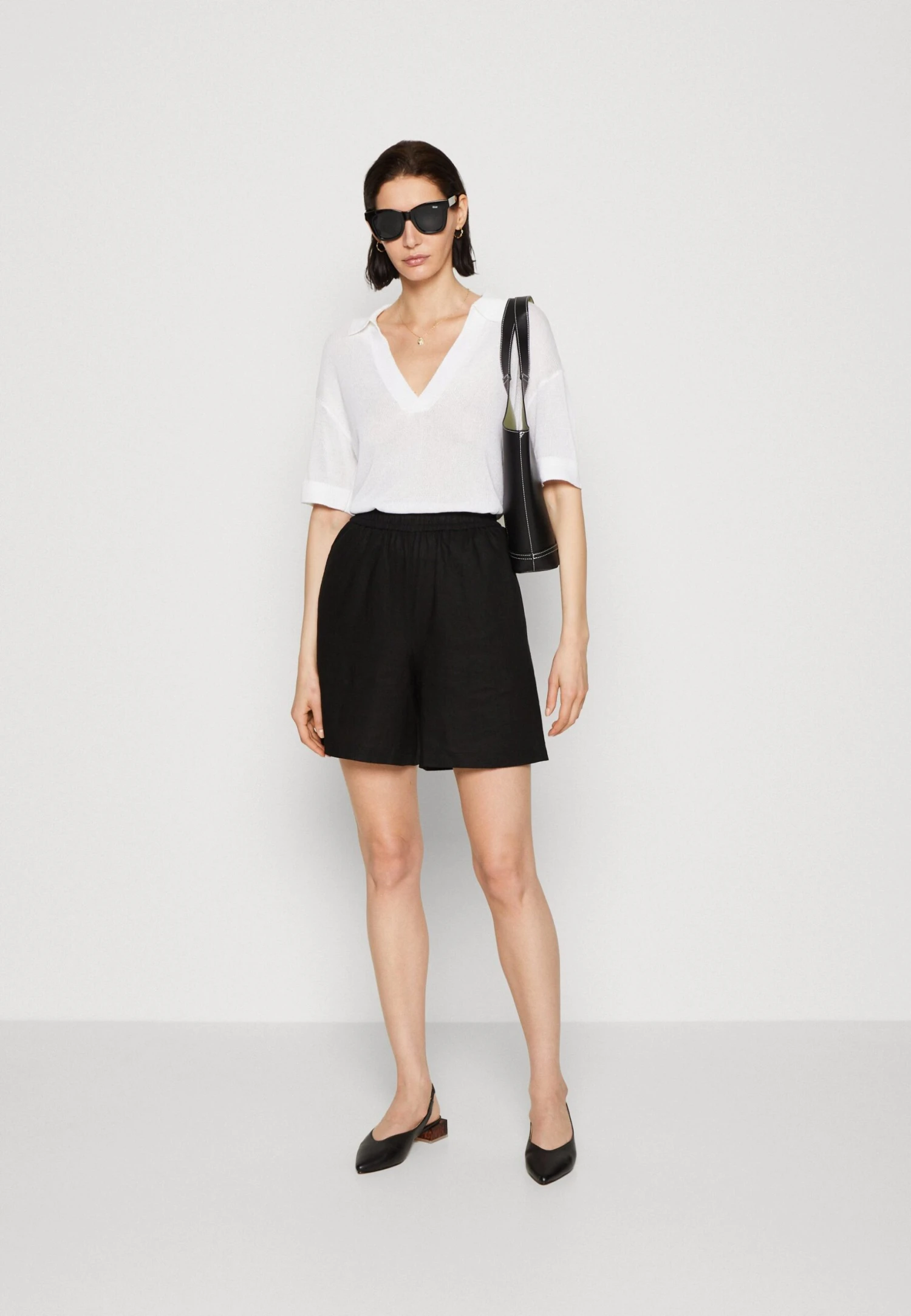 Anna Field Linen Mix - Shorts - Black 4 Anna Field Linen Mix - Shorts - Black - Afbeelding 2