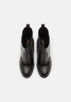 Leather- Enkellaarsjes Met Hoge Hak - Black -Anna Field Boutique b1903eae4a1a4e83be7f36b2465f02f2