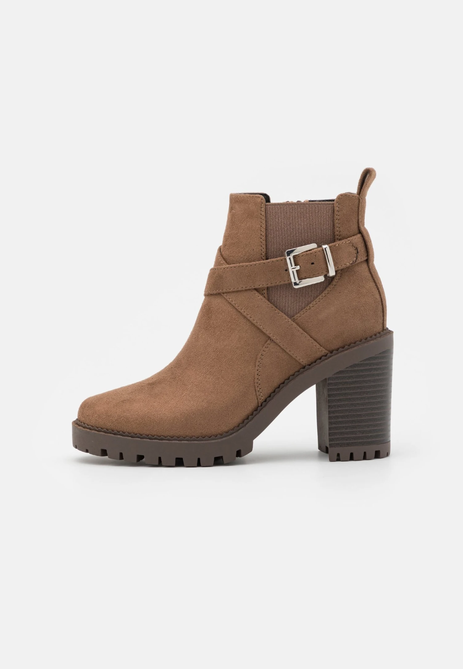 Enkellaarsjes Met Hoge Hak - Taupe 4 Enkellaarsjes Met Hoge Hak - Taupe - Afbeelding 2