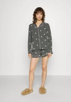 Anna Field Pyjama - Dark Grey/Pink -Anna Field Boutique bc543adc8ba6463eb3e1a6c79fc6b32a
