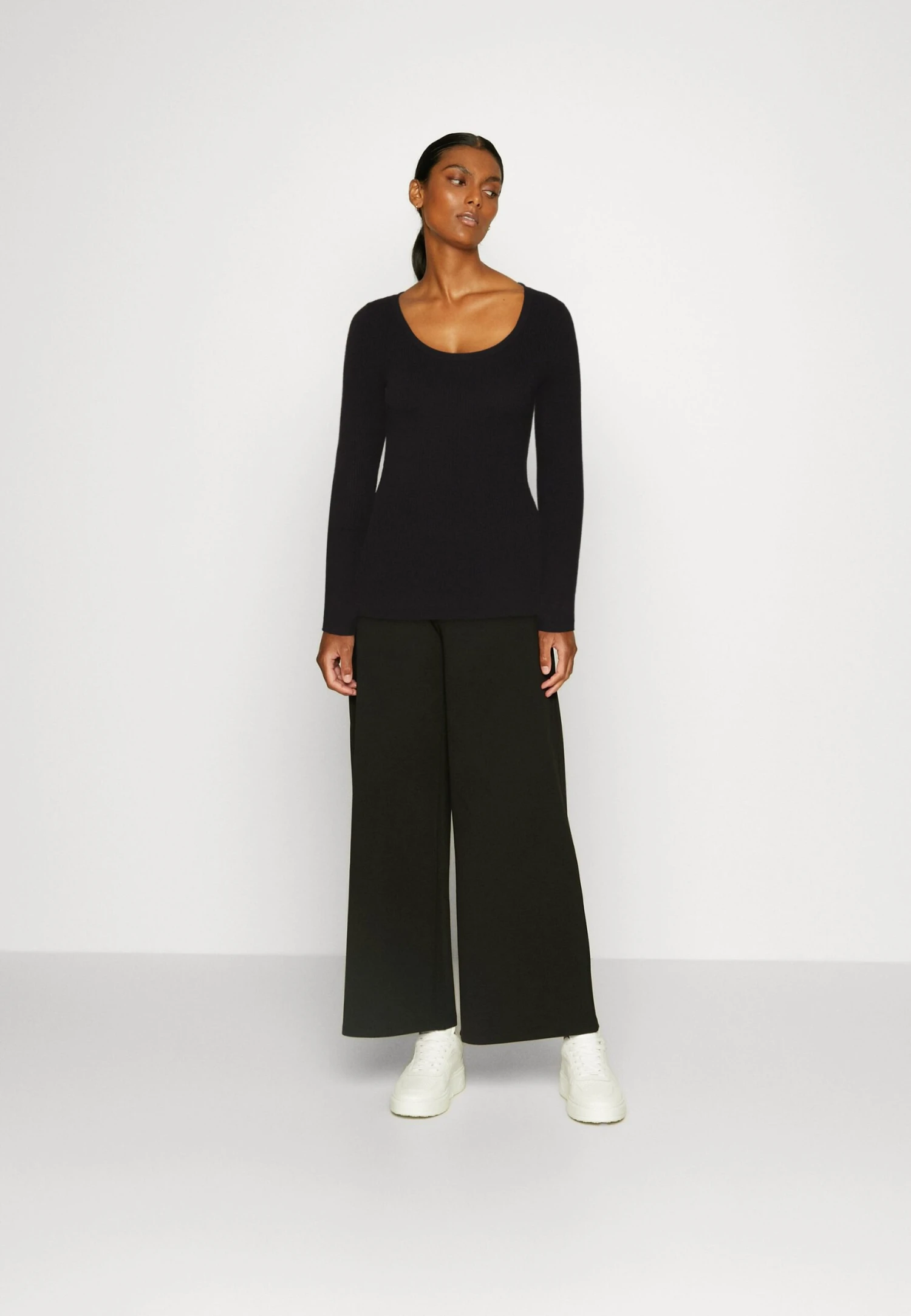 Anna Field Button Detail - Trui -Black 4 Anna Field Button Detail - Trui -Black - Afbeelding 2