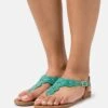 Anna Field Teensandalen - Turquoise 1 Anna Field Teensandalen - Turquoise -Anna Field Boutique be2f3d700e244bd38c6fb7897337652e