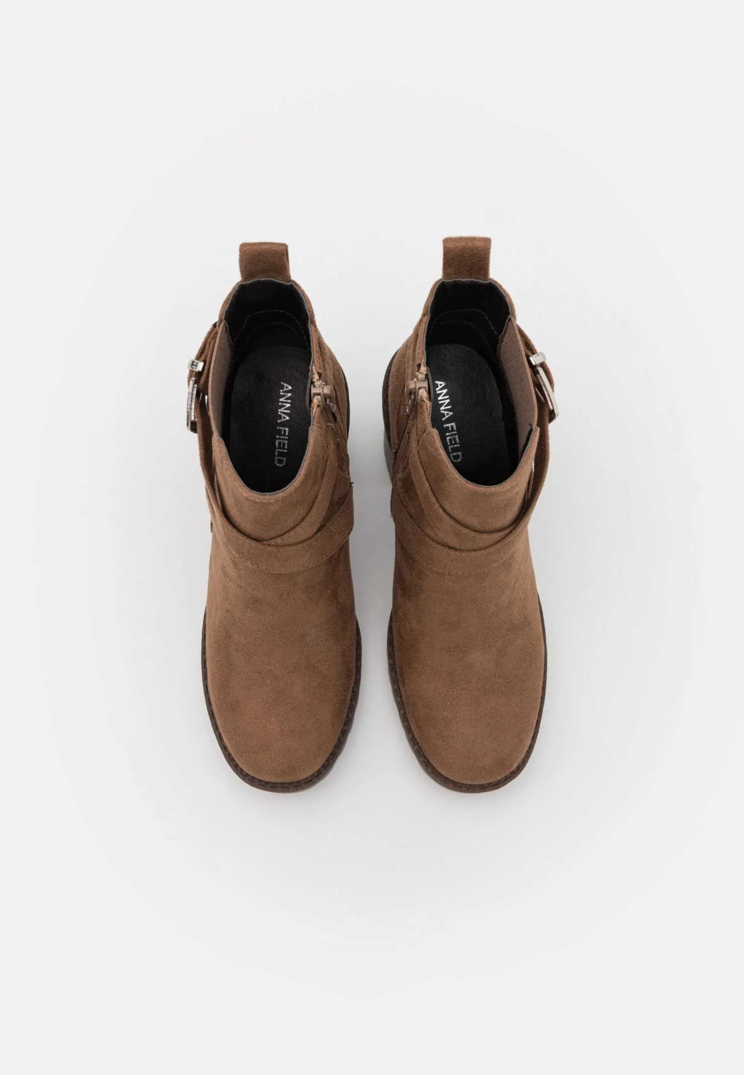 Enkellaarsjes Met Hoge Hak - Taupe 8 Enkellaarsjes Met Hoge Hak - Taupe - Afbeelding 6