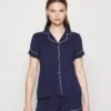Anna Field Button Through Pj Set- Pyjama - Blue/White -Anna Field Boutique c3bf857a30594533b3027cbef3c245ab