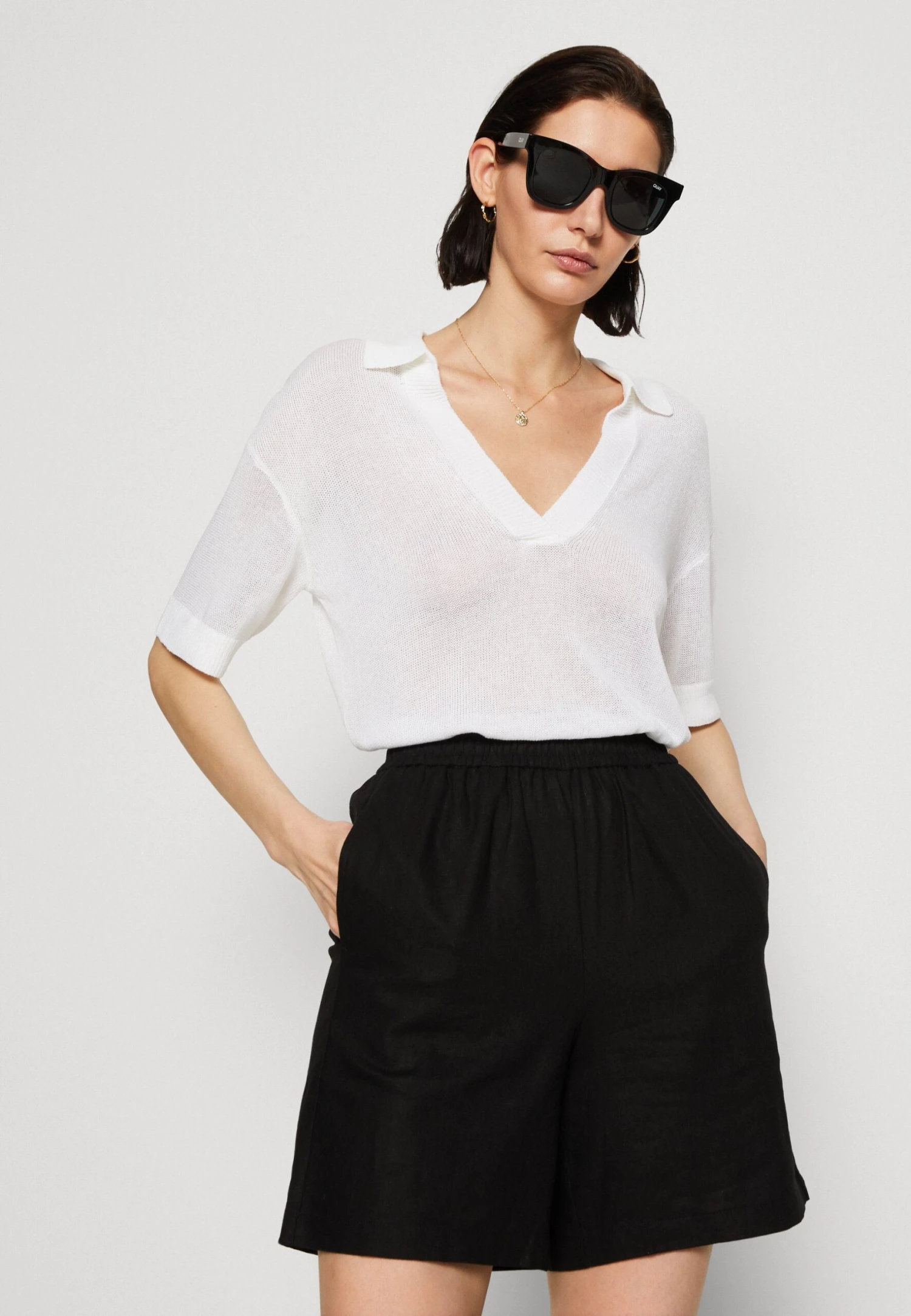 Anna Field Linen Mix - Shorts - Black 6 Anna Field Linen Mix - Shorts - Black - Afbeelding 4