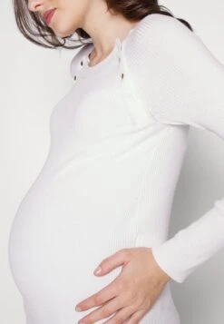 Nursing - Button Opening - Trui - White 13 Nursing - Button Opening - Trui - White -Anna Field Boutique d779e2bf277145d7bbbb276e609117d4