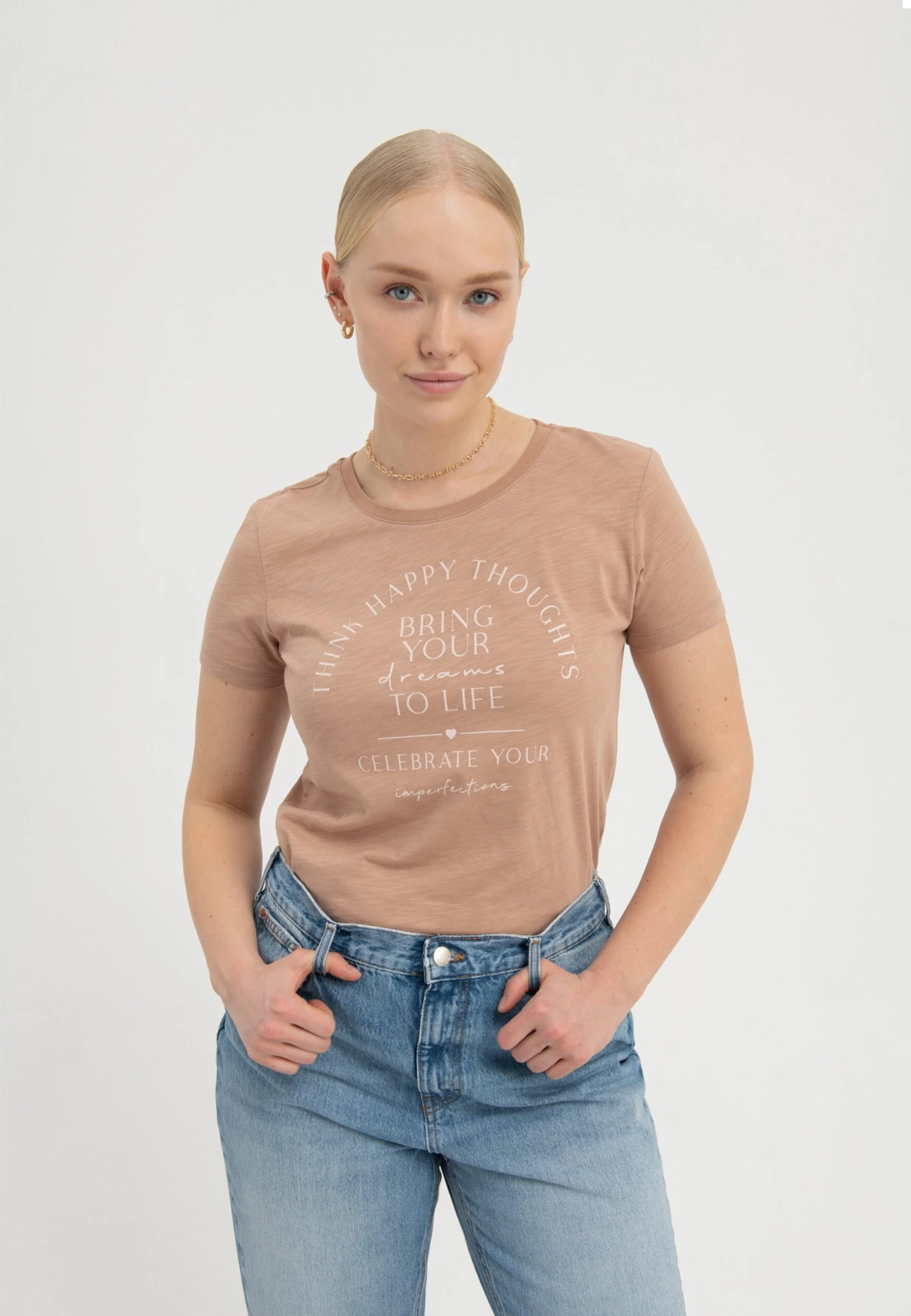 Anna Field Bring Your Dreams To Life - T-Shirt Print - Brown 3 Anna Field Bring Your Dreams To Life - T-Shirt Print - Brown