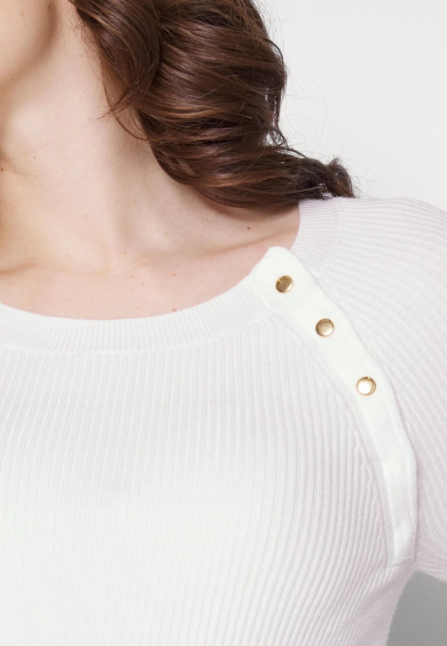 Nursing - Button Opening - Trui - White 9 Nursing - Button Opening - Trui - White - Afbeelding 7