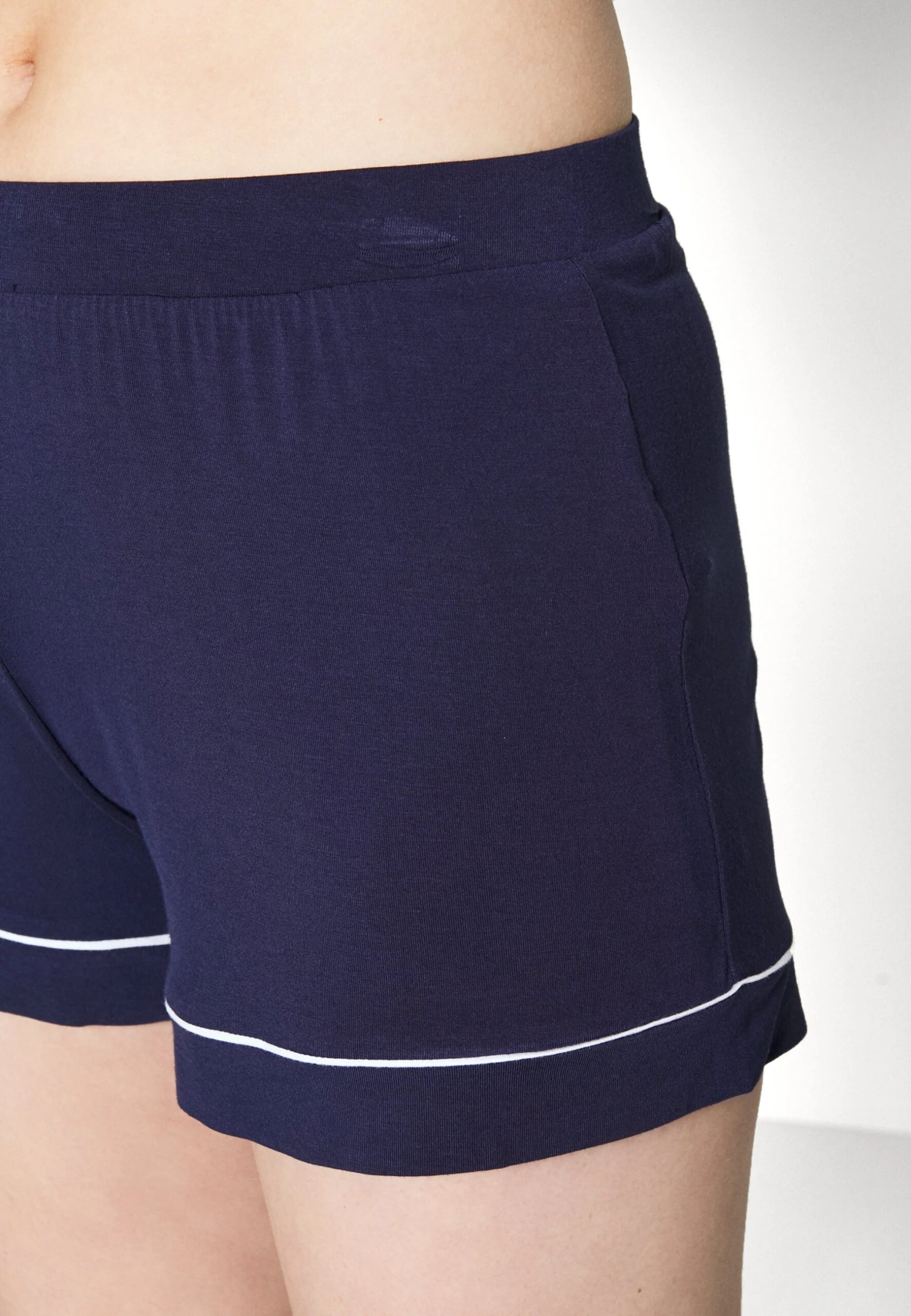 Anna Field Button Through Pj Set- Pyjama - Blue/White 8 Anna Field Button Through Pj Set- Pyjama - Blue/White - Afbeelding 6