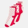 Anna Field 5 Pack - Sokken - White/Red