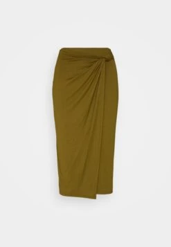 Anna Field Front Knot Midi Skirt - Kokerrok - Khaki -Anna Field Boutique f1bd396162034cf88007b332d4b9f049