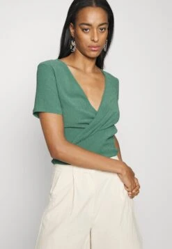 T-Shirt Basic - Dark Green -Anna Field Boutique f24ace7ba21346378ba6244d5e28f7bc